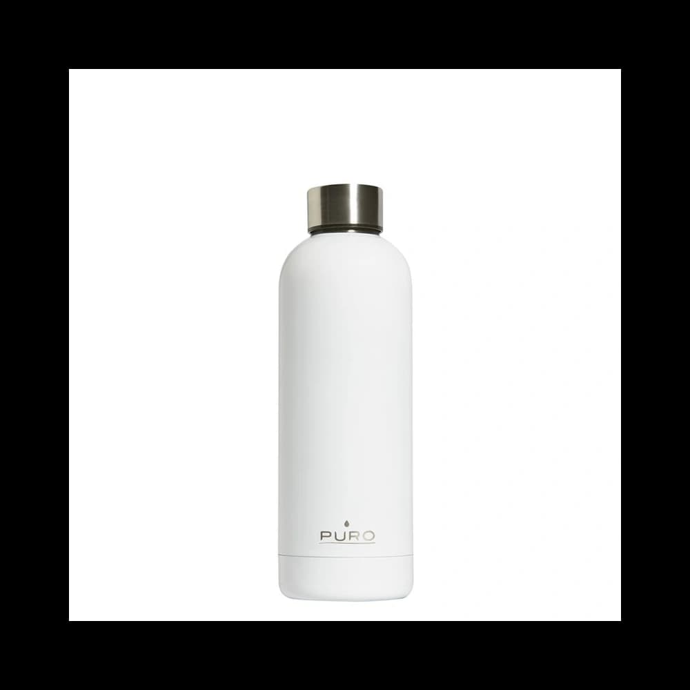 Puro Hot&Cold Thermal Stainless Steel Water Bottle 500ml (White) - 1
