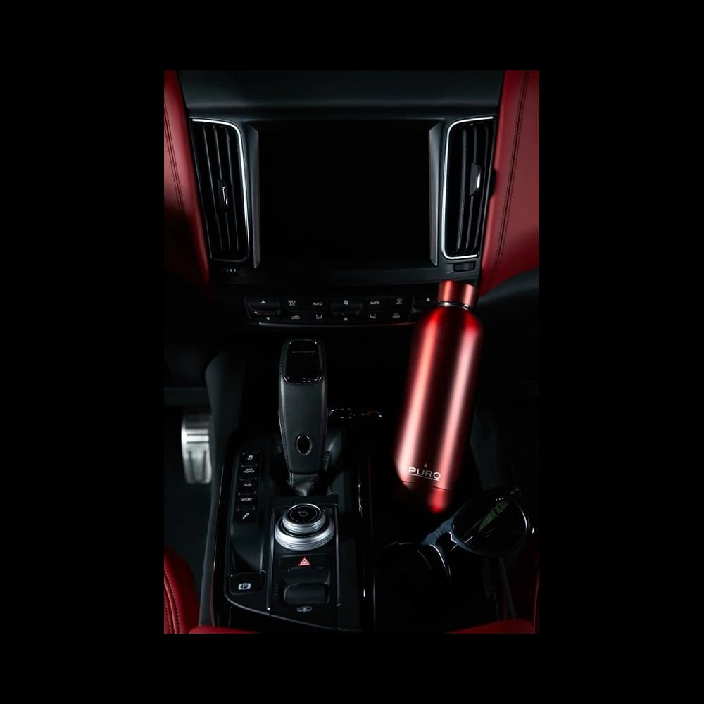 Puro Edelstahl Thermoflasche Hot&Cold 500ml (Metallic Rot) - 3