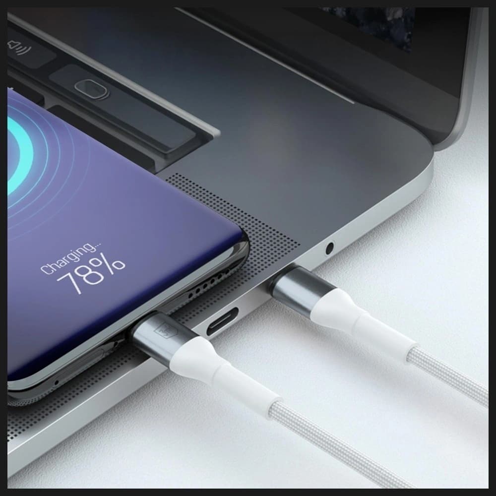 Kabel 3MK Hyper Cable N-SERIES USB-A do  USB-C 1m 9V/2A 18W biały - 3