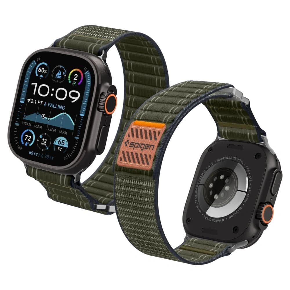 Etui Spigen Wbf0 Band Apple Watch 8 / 9 / 10 / 11 / Se / Ultra (44 / 45 / 46 / 49 Mm) Green - 1