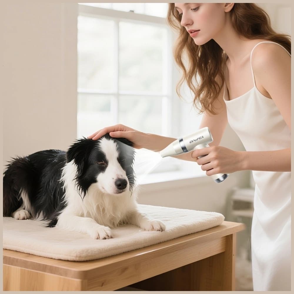 Wielofunkcyjny wiatrak AWEI F40 3w1      3300mAh biały - 8