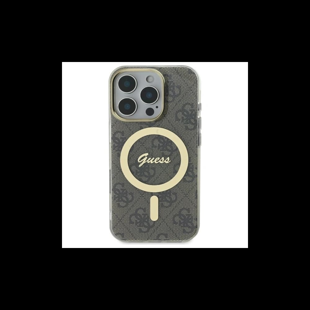 Guess Apple iPhone 16 Pro hardcase IML 4G MagSafe brown - 2