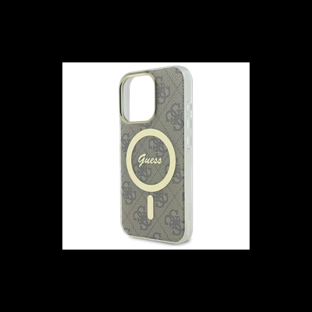 Guess Apple iPhone 16 Pro hardcase IML 4G MagSafe brown - 5