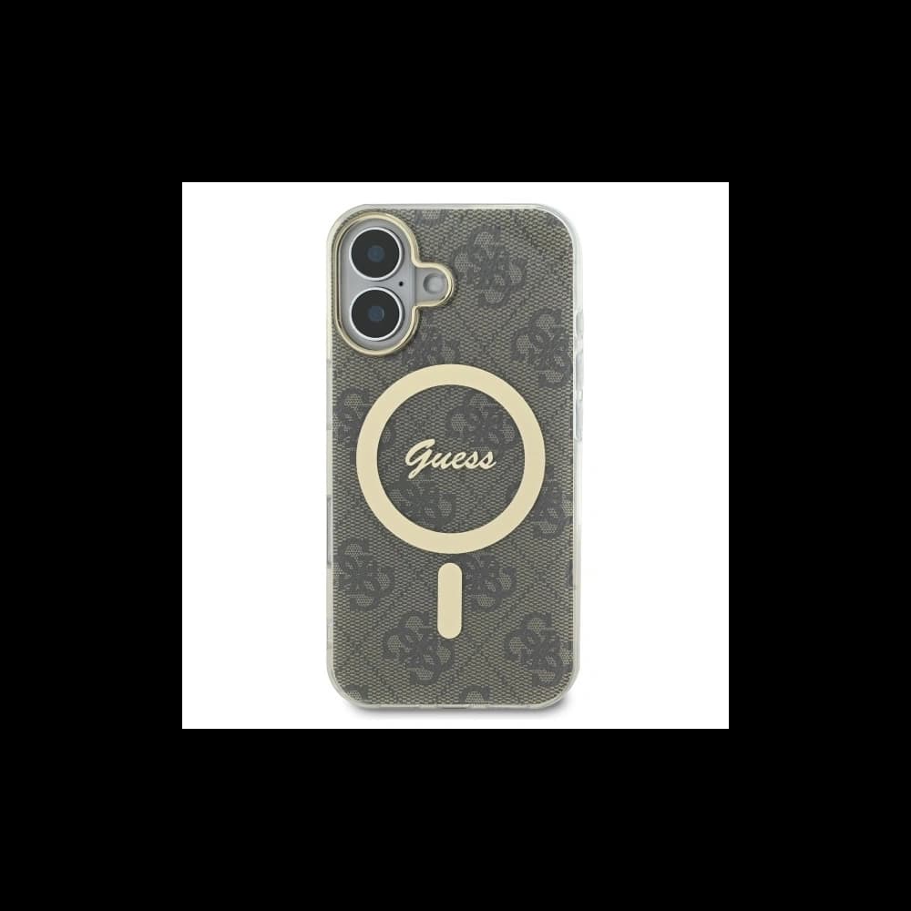 Guess Apple iPhone 16 hardcase IML 4G MagSafe brown - 3