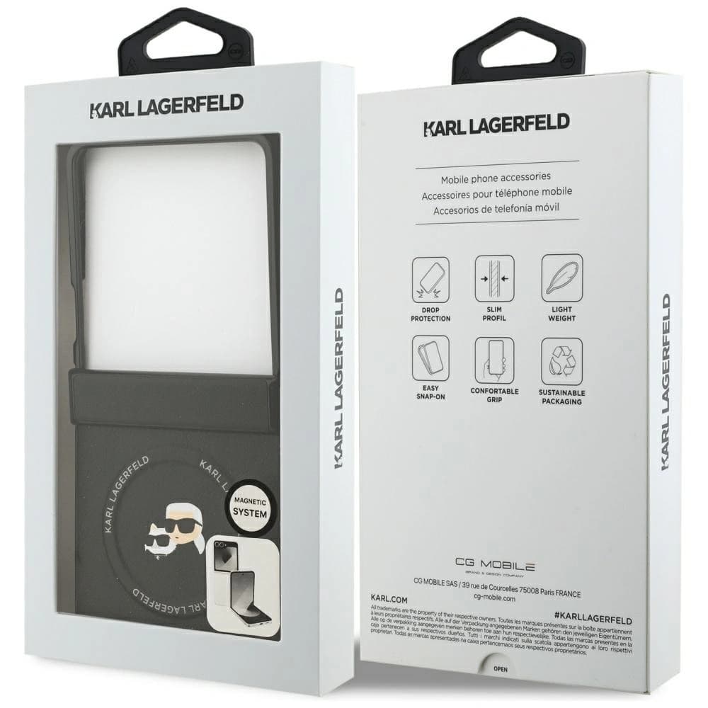 Karl Lagerfeld Karl&Choupette Pins MagSafe Samsung Galaxy Z Flip7 black - 8