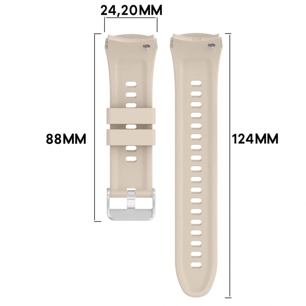 Bizon Armband Uhr Silikon T Huawei Uhr 5 46mm beige - 2