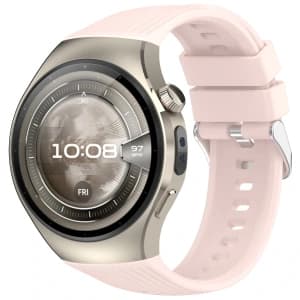 Bizon Strap Watch Silicone T Huawei Watch 5 46mm pink
