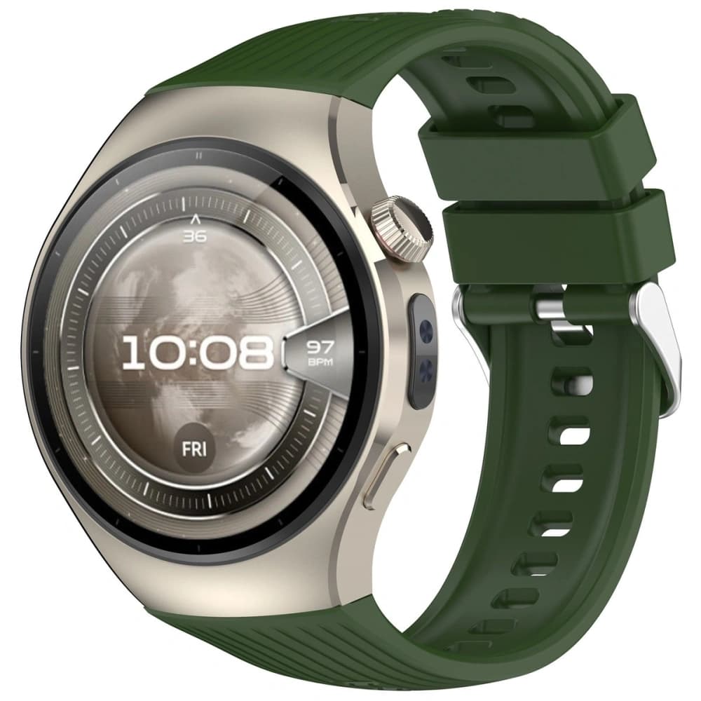 Bizon Strap Watch Silicone T Huawei Watch 5 46mm dark green - 1