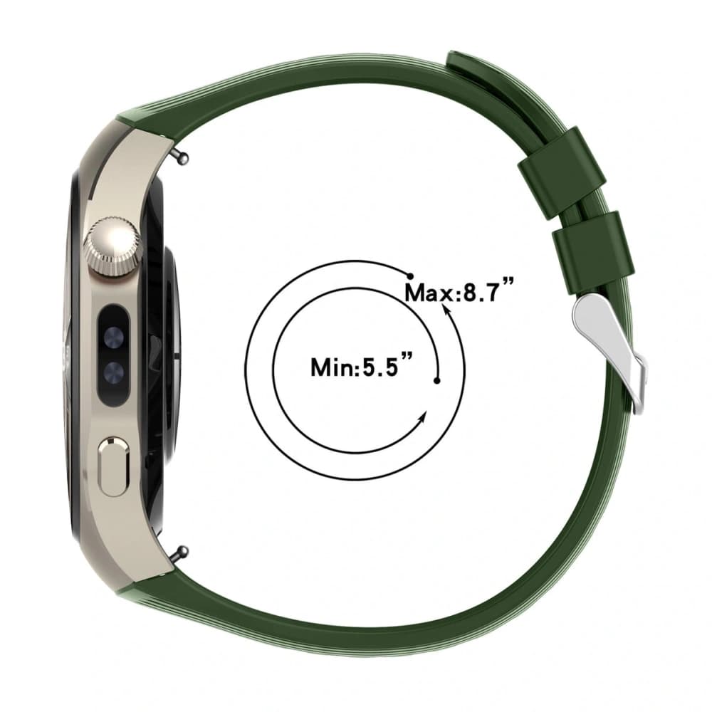 Bizon Strap Watch Silicone T Huawei Watch 5 46mm dark green - 4