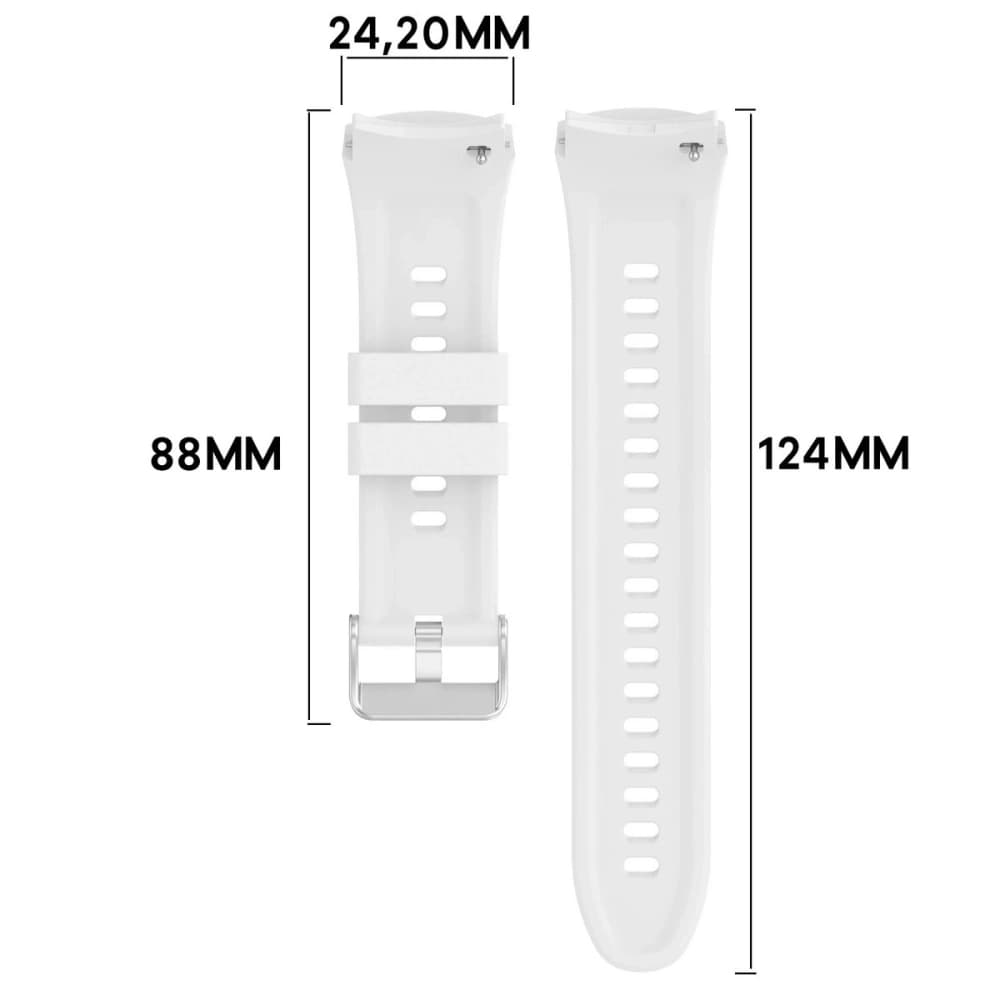 Bizon Armband Uhr Silikon T Huawei Uhr 5 46mm weiß - 2