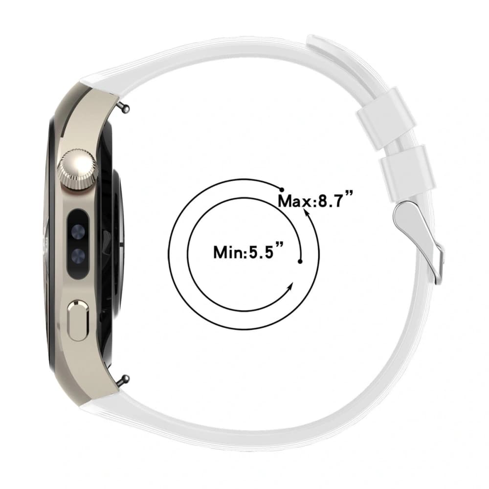 Bizon Armband Uhr Silikon T Huawei Uhr 5 46mm weiß - 4