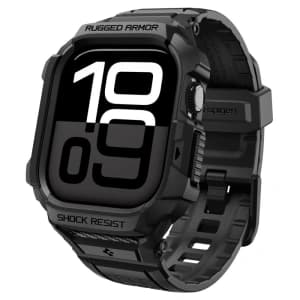 Spigen Rugged Armor Pro V2 Apple Watch 10 / 11 42mm Matt Schwarz