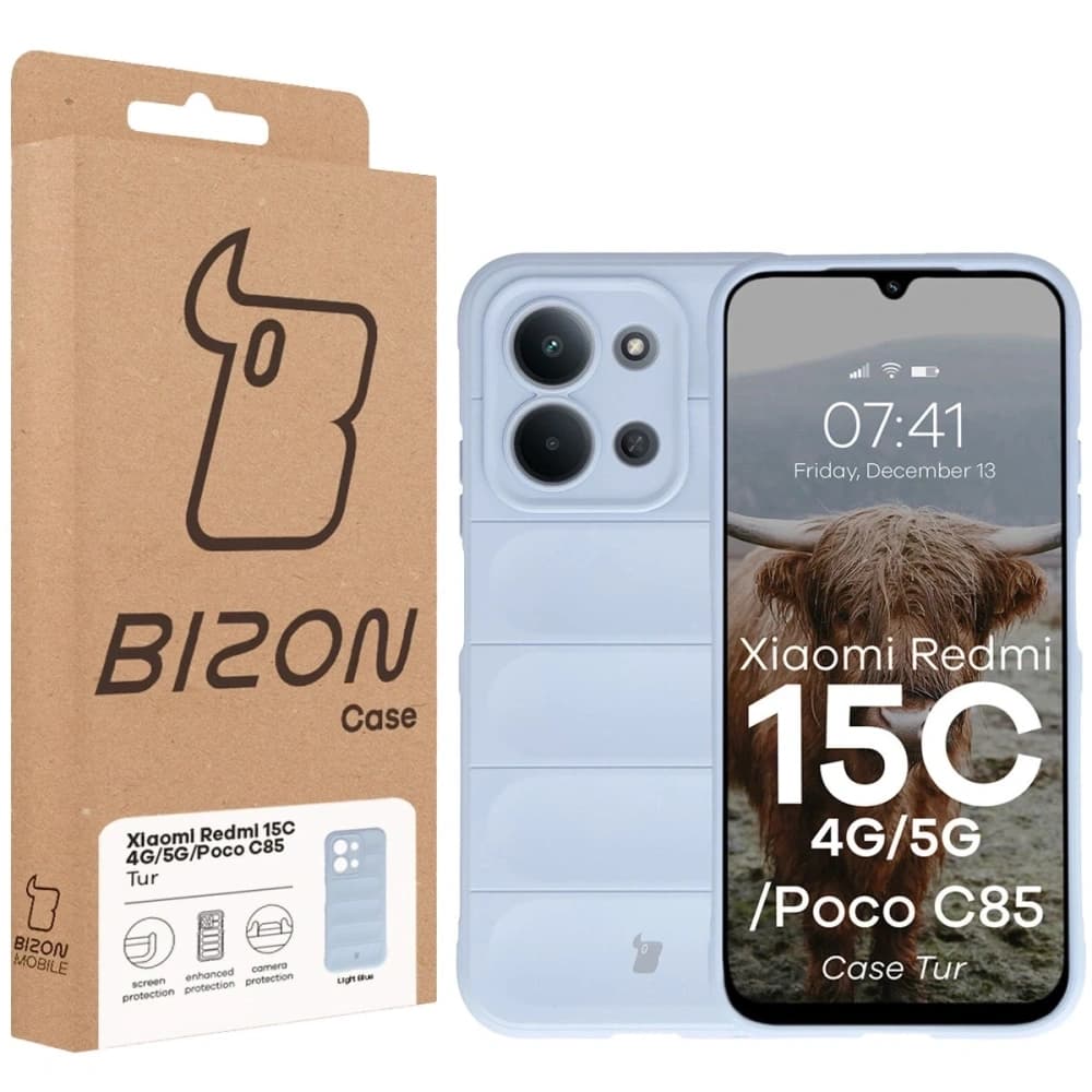 Bizon Case Tur Xiaomi Redmi 15C 4G / 5G / POCO C85 4G light blue - 8