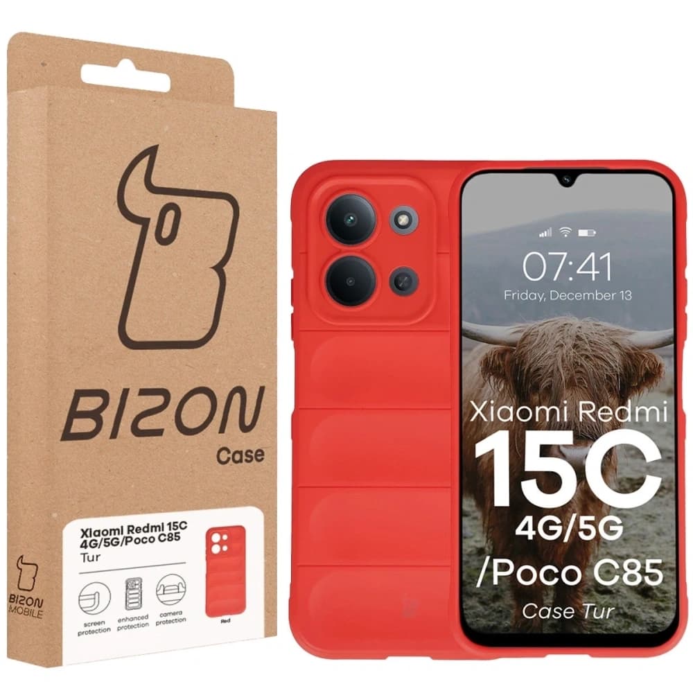 Bizon Case Tur Xiaomi Redmi 15C 4G / 5G / POCO C85 4G rot - 8