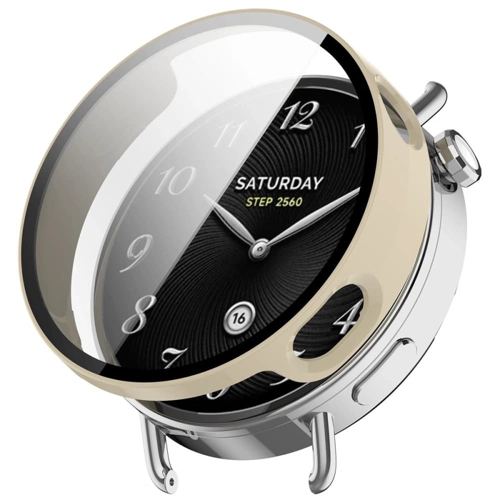 Bizon Case+Glass Watch Xiaomi Watch S4 41mm beige - 4