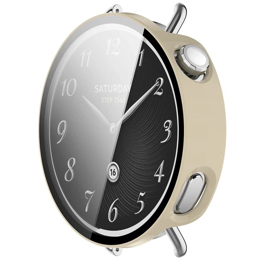 Bizon Case+Glass Watch Xiaomi Watch S4 41mm beige - 6