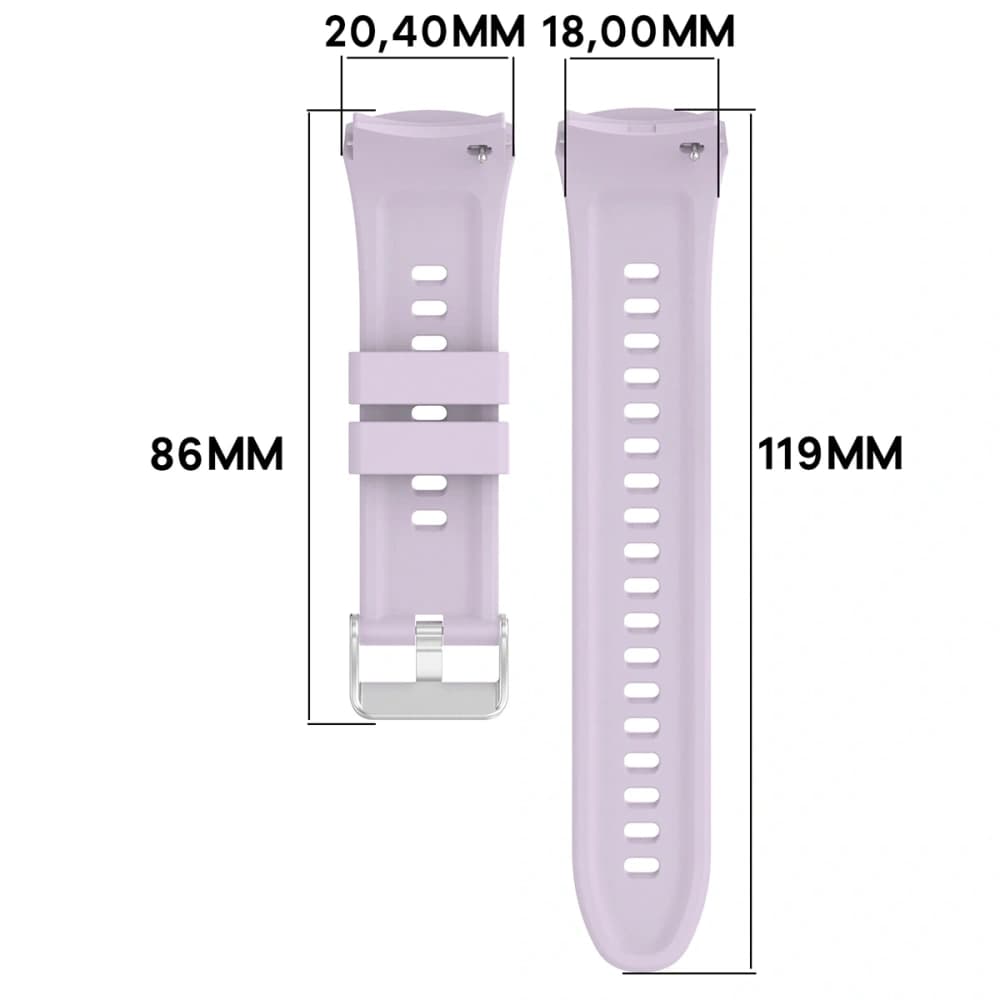 Bizon Strap Watch Silicone T Huawei Watch 5 42mm purple - 2