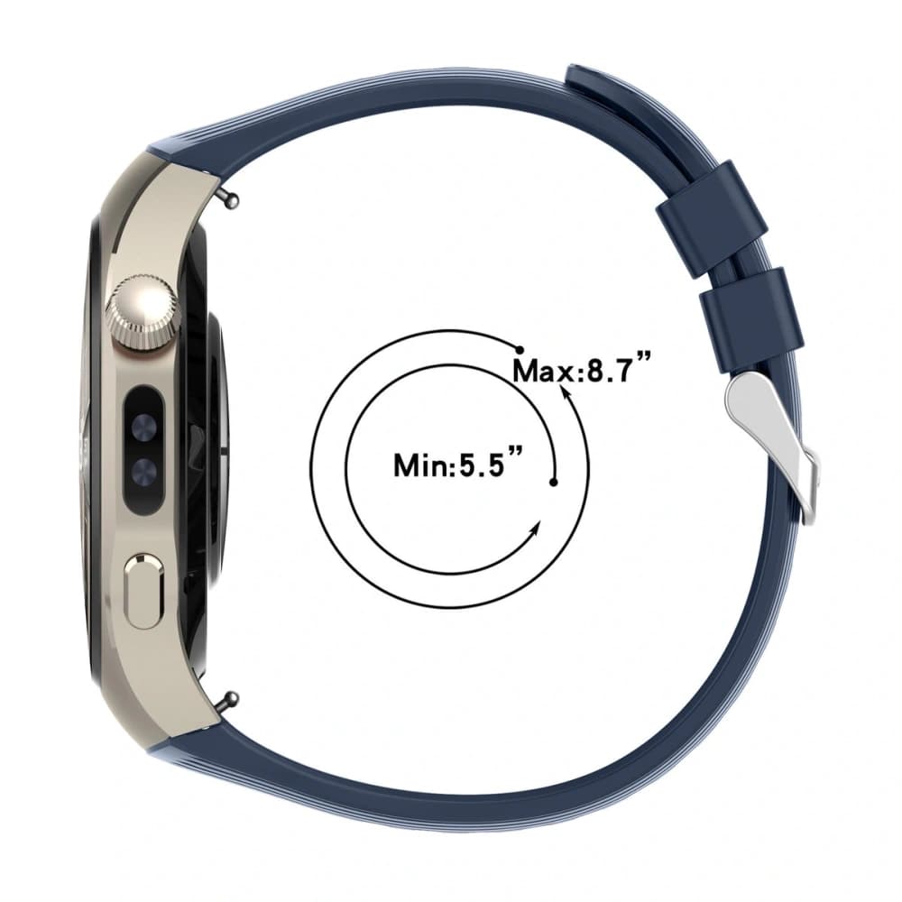 Bizon Armband Uhr Silikon T Huawei Uhr 5 42mm marineblau - 3