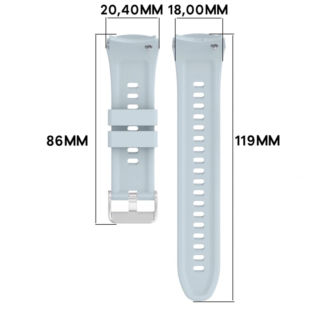 Bizon Strap Watch Silicone T Huawei Watch 5 42mm light blue - 2