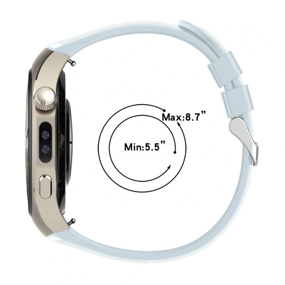 Bizon Strap Watch Silicone T Huawei Watch 5 42mm light blue - 4