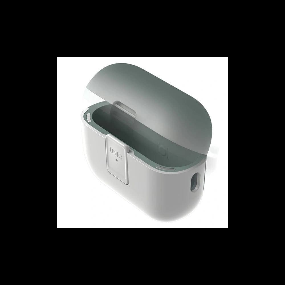 Etui UNIQ Clyde Lock Case do Apple AirPods Pro 2 biało-miętowy/dove white-soft mint - 2