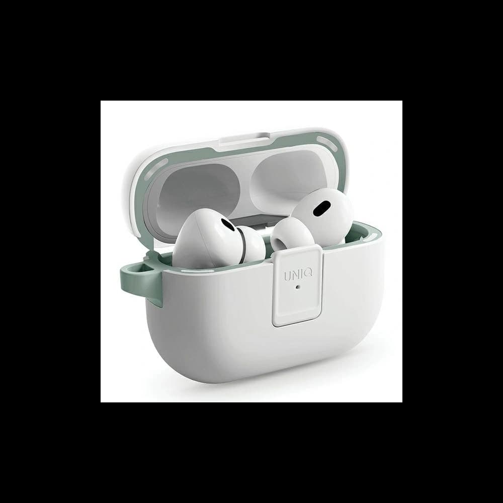 Etui UNIQ Clyde Lock Case do Apple AirPods Pro 2 czarno-ciemnoszary/charcoal-dark grey - 3