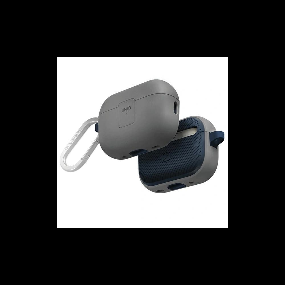 Etui UNIQ Clyde Lock Case do Apple AirPods Pro 2 szaro-niebieski/chalk grey-marine blue - 1