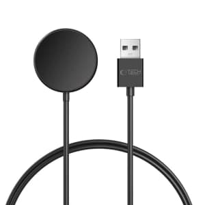 Tech-Protect MC03 Ultraboost Magnetisches Lade-USB-A-Kabel 100 cm für Samsung Galaxy Watch Schwarz
