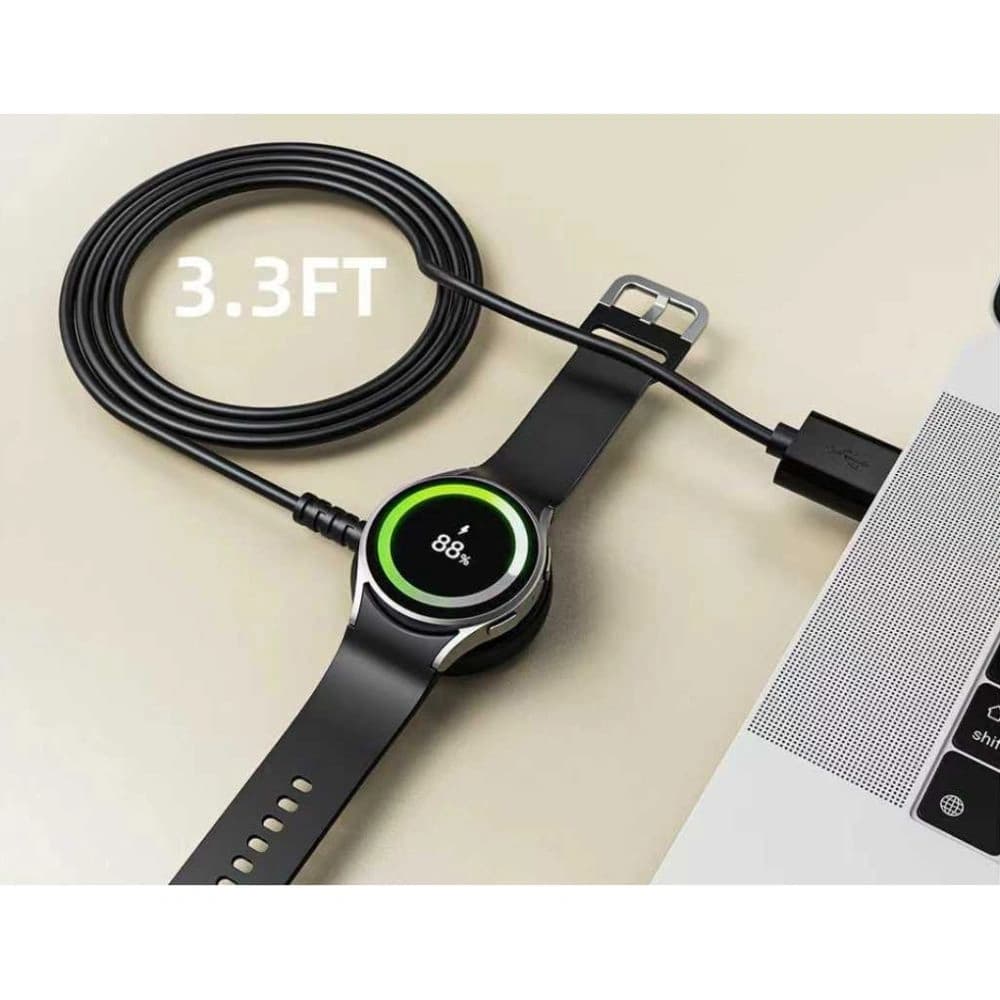 Tech-Protect MC03 Ultraboost Magnetic Charging USB-A Cable 100cm Samsung Galaxy Watch Black - 3