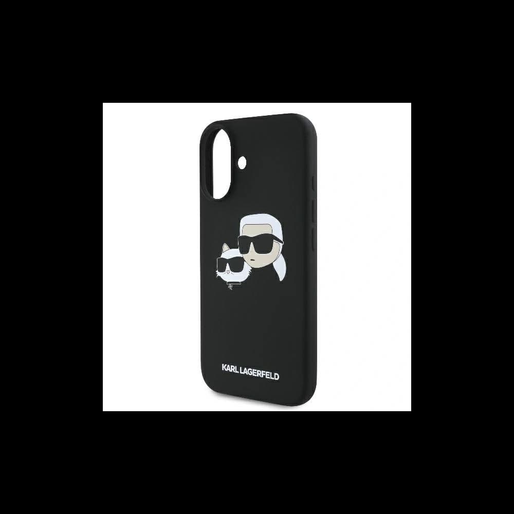 Karl Lagerfeld Apple iPhone 16 hardcase Silicone Double Heads Print MagSafe black - 6