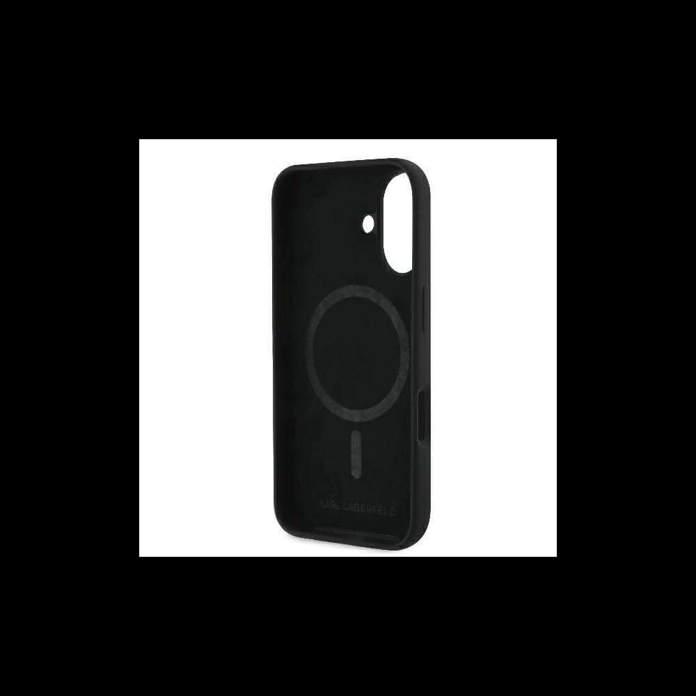 Karl Lagerfeld Apple iPhone 16 hardcase Silicone Double Heads Print MagSafe black - 7