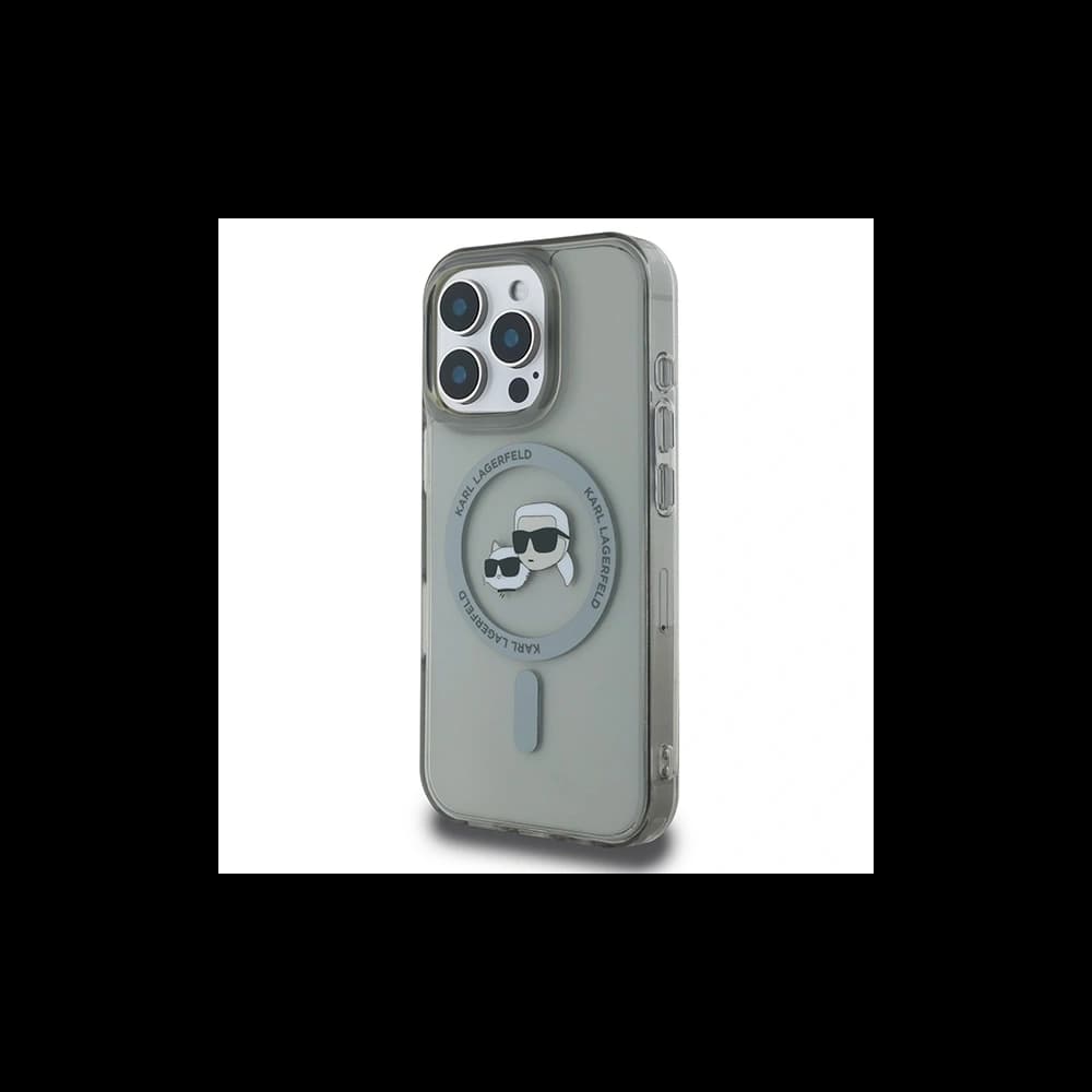 Karl Lagerfeld Apple iPhone 16 Pro Max hardcase IML Metal Karl&Choupette Head MagSafe black - 2