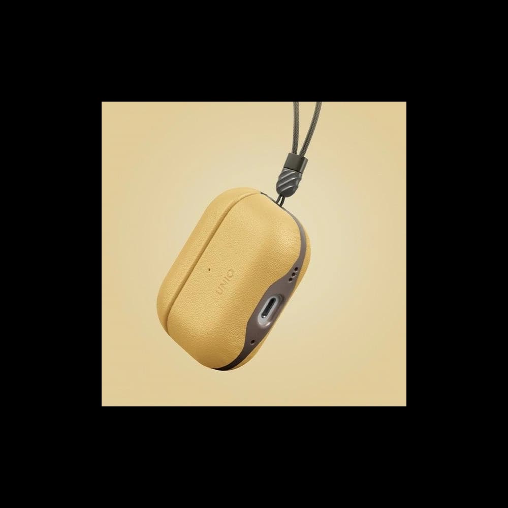 Etui UNIQ Lyden DS do Apple AirPods Pro 2 gen żółto-szary/canary yellow-flint grey - 3