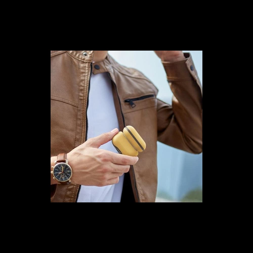 Etui UNIQ Lyden DS do Apple AirPods Pro 2 gen żółto-szary/canary yellow-flint grey - 4