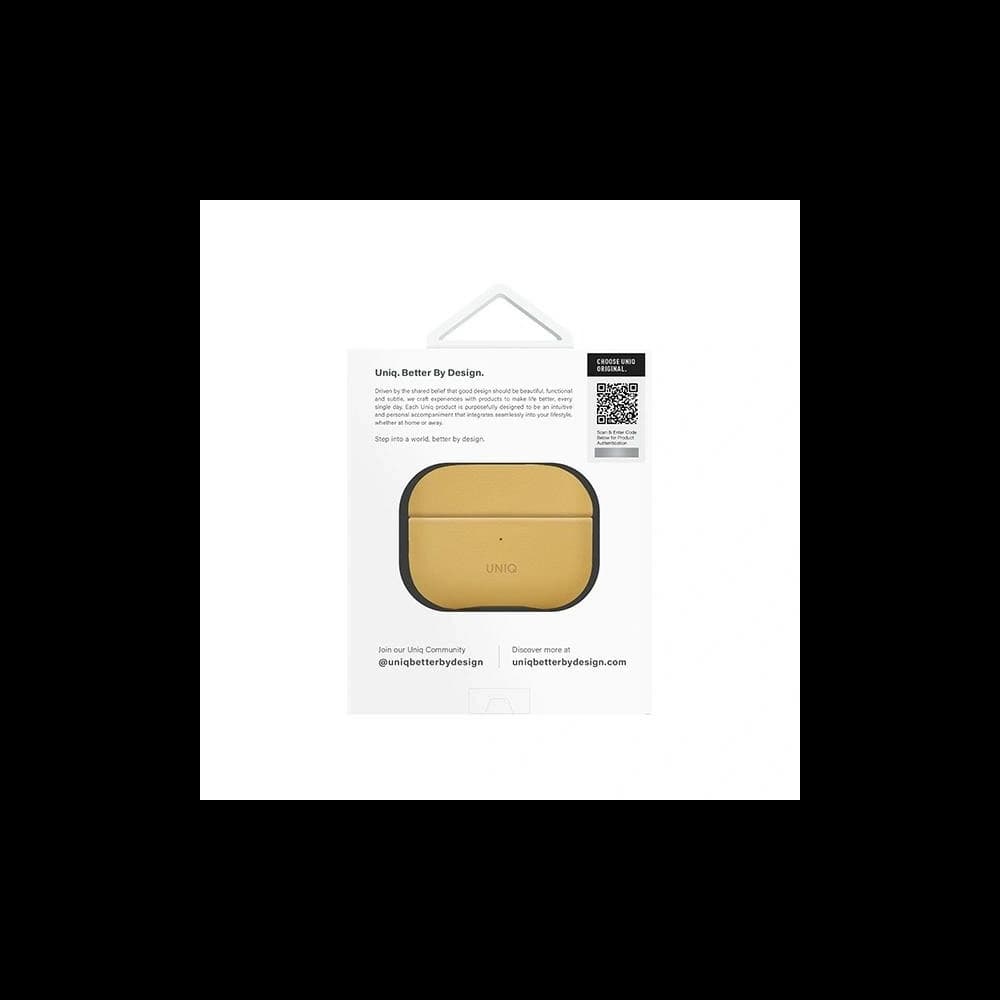 Etui UNIQ Lyden DS do Apple AirPods Pro 2 gen żółto-szary/canary yellow-flint grey - 6