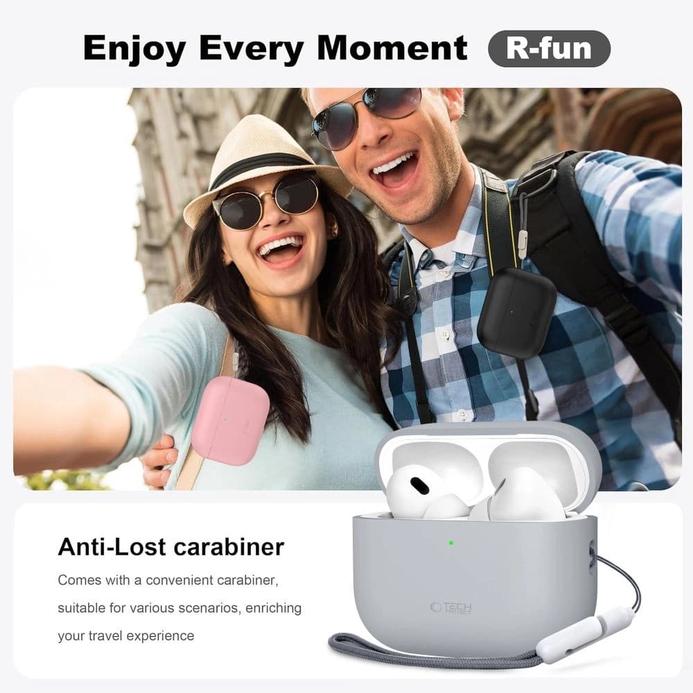 Tech-Protect Silikon Apple AirPods Pro 3 Crayon Grau - 7