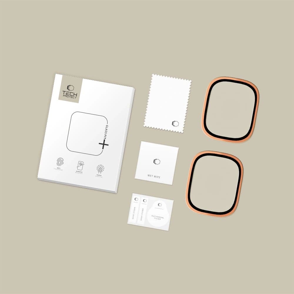 Tech-Protect Glass Ring Apple Watch Ultra 1 / 2 / 3 49mm Cosmic Orange [2 PACK] - 5