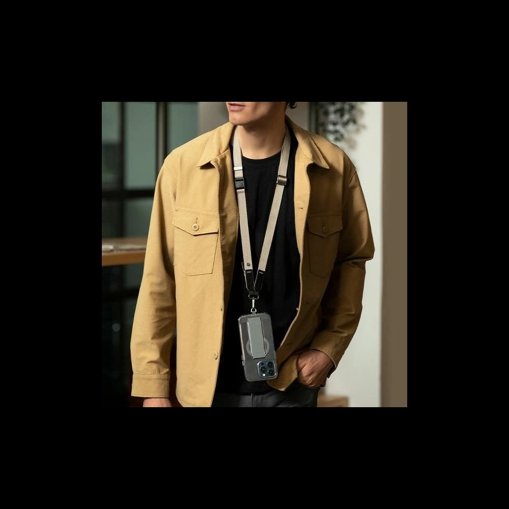 UNIQ Universal 2in1 phone lanyard Vista white - 2