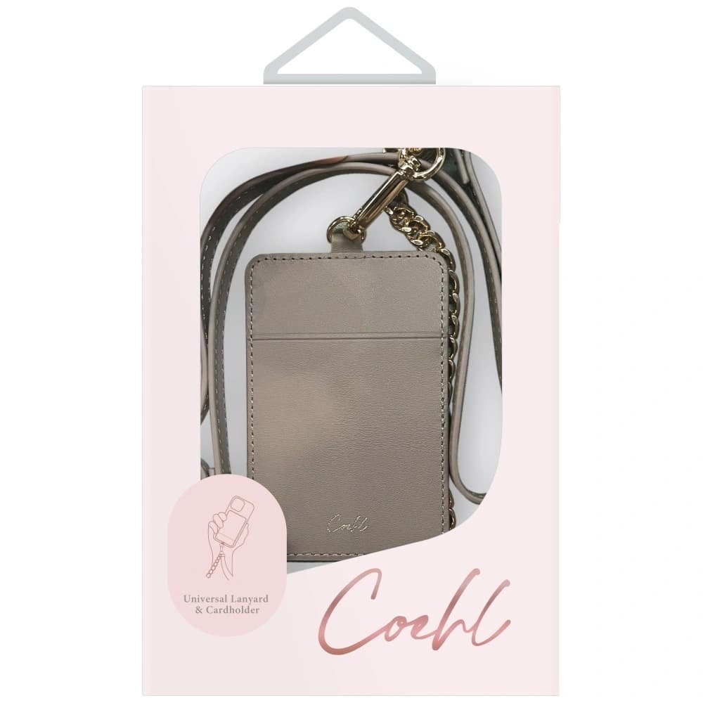 UNIQ Universal 3in1 Handyband Coehl Caryne mit einem Kartenetui Pebble - 3