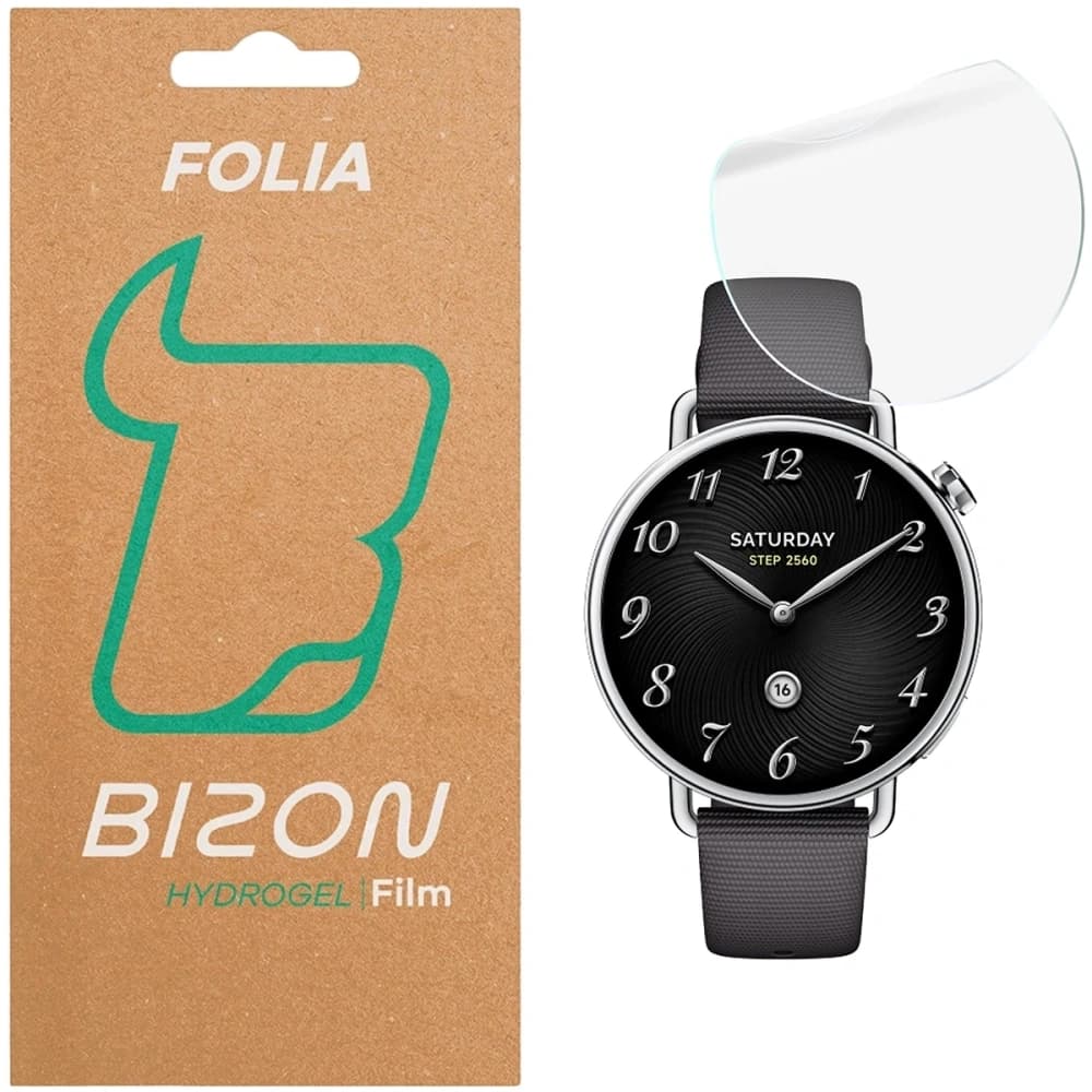 Folia hydrożelowa na ekran Bizon Glass Watch Hydrogel Xiaomi Watch S4 41mm - 1