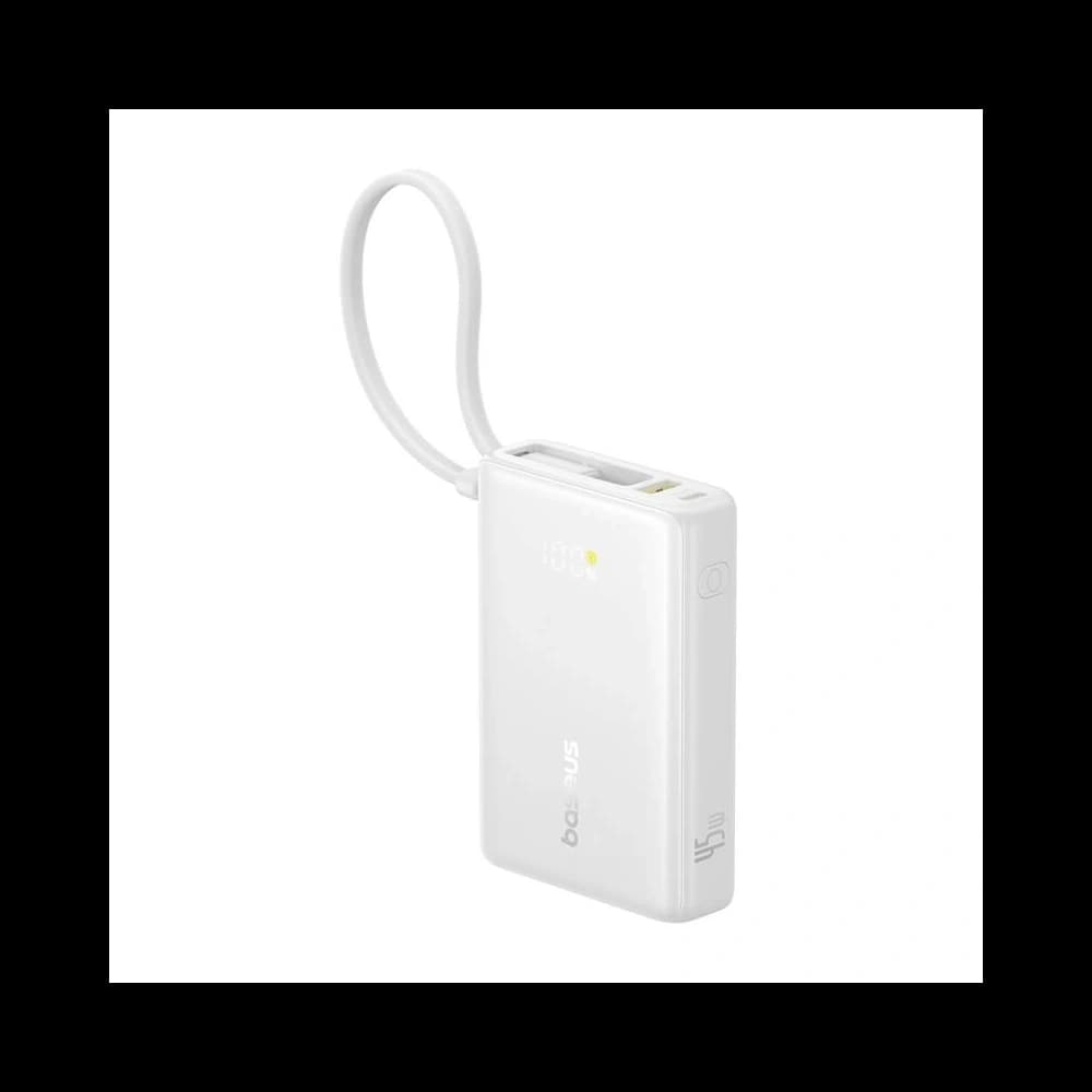 Baseus PicoGo Digital Display Power Bank 10000mAh 45W (white) - 1