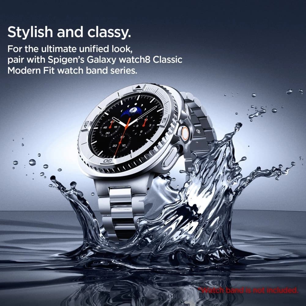 Spigen Bezel Tune Pro Pilot Samsung Galaxy Watch 8 Classic 46mm Silver - 15