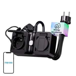 Meross MOP320MA-EU Smart WiFi-Steckdosenleiste, Außenbereich, IP44 (Matter)