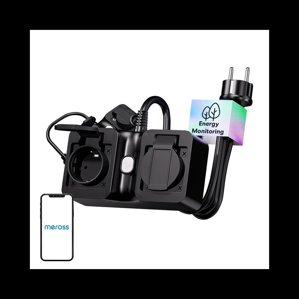 Meross MOP320MA-EU Smart WiFi-Steckdosenleiste, Außenbereich, IP44 (Matter) - 1