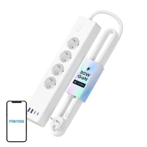 Meross MSP844(EU) Smart Fast Charging Steckdosenleiste, 4xAC, 2xUSB-A, 2xUSB-C (Matter)
