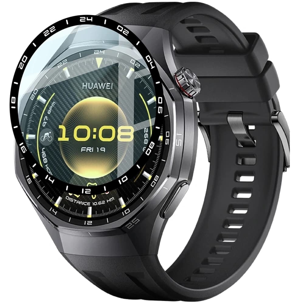 Bizon Glas Uhr Edge Hybrid Huawei Watch GT6 Pro 46mm schwarz - 3