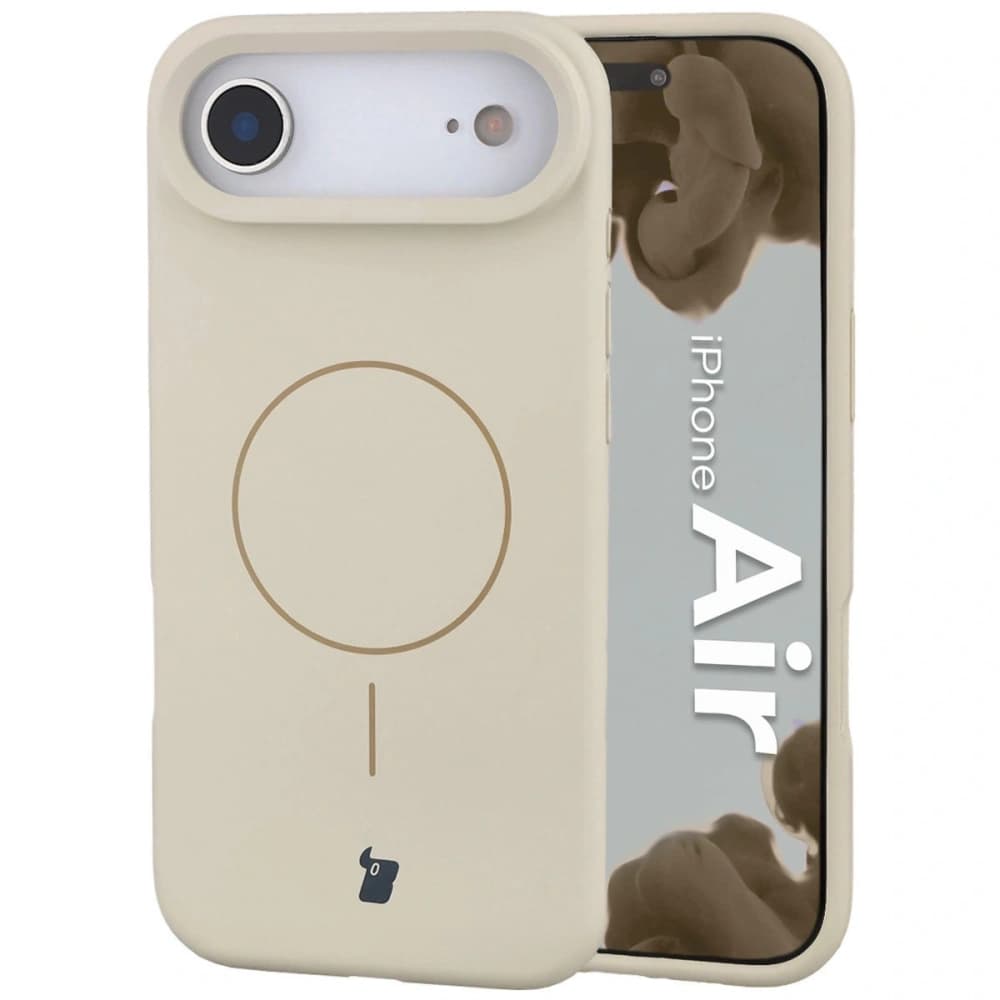 Bizon Soft Case Magnetic Apple iPhone Air écru - 1