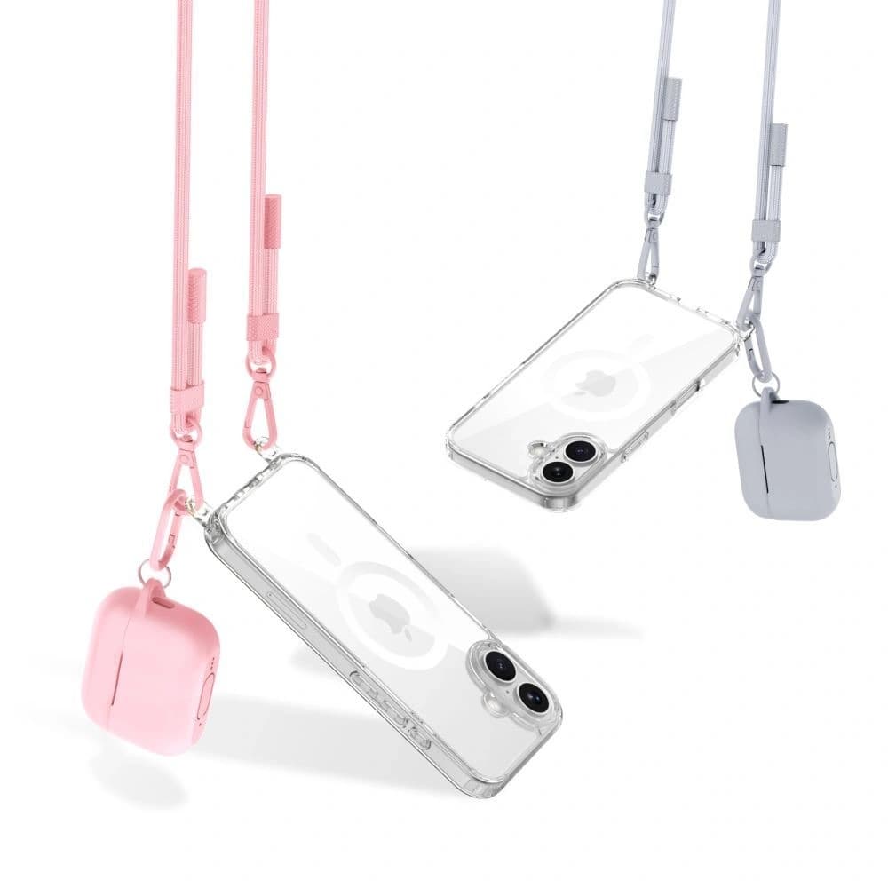 Tech-Protect C5se Rope Crossbody Strap Baby Pink - 4
