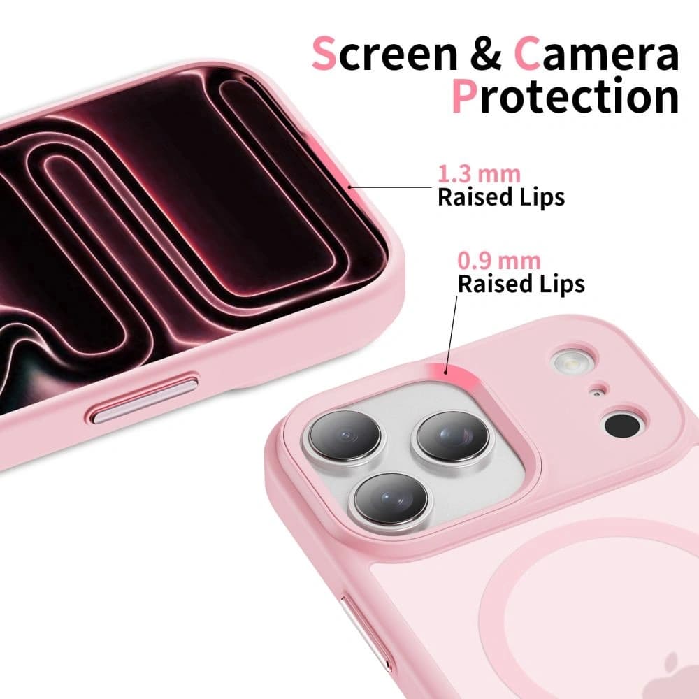 Tech-Protect MagMat MagSafe Apple iPhone 17 Pro Max Mattes Pink - 4