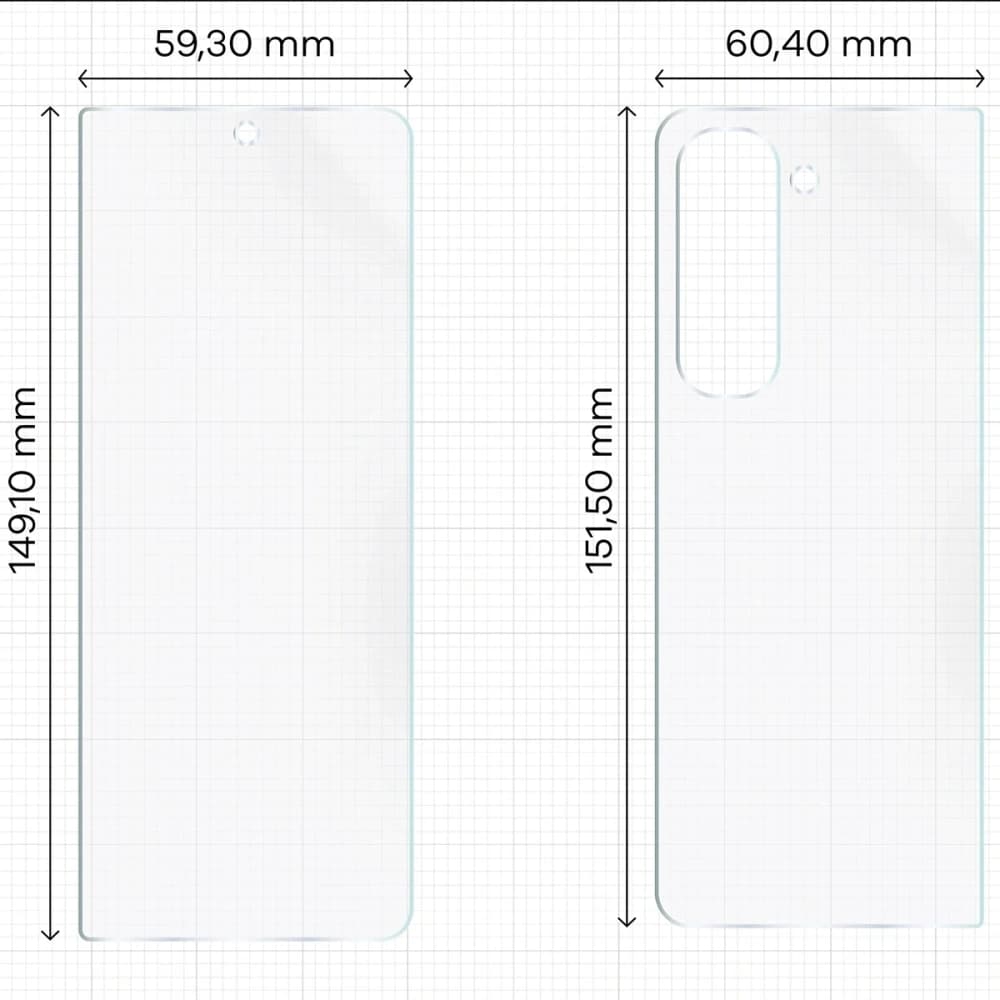 Bizon Glas Hydrogel Pack Samsung Galaxy Z Fold5 - 2
